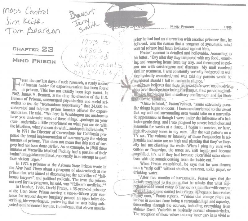 Mind Prison Before Electronic Remote Viewing